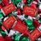 Holiday Party Chocolate Candy Mix Assorted Miniatures & Red, Green And Silver Kisses - Merry Christmas